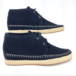 MICHAEL Michael Kors Dark Blue Espadrille Wedges